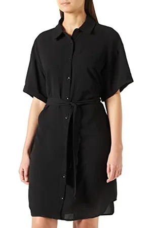 Noisy May Damen NMCLARA S/S Shirt Dress NOOS Kleid, Black, M