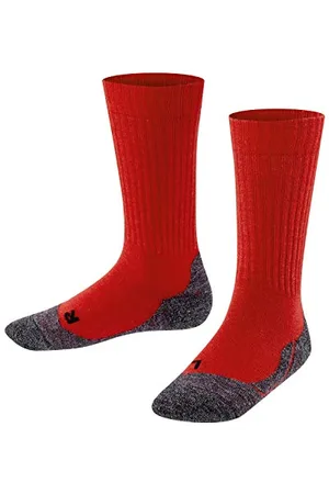 Falke Unisex Kinder Socken Active Warm K SO Wolle Funktionsmaterial dick atmungsaktiv 1 Paar, , 19-22