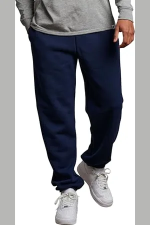 Russell Athletic Herren Dri-Power Fleece-Hose mit geschlossenem Boden, Größe S, Schwarz (US), , 27-32