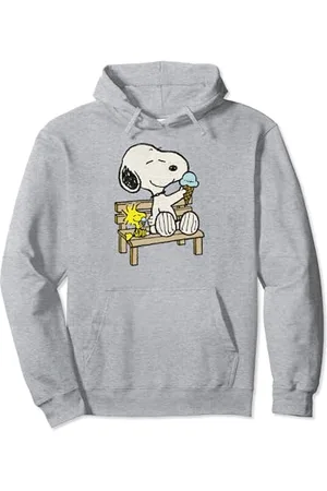 Peanuts Snoopy Woodstock Bank Pullover Hoodie