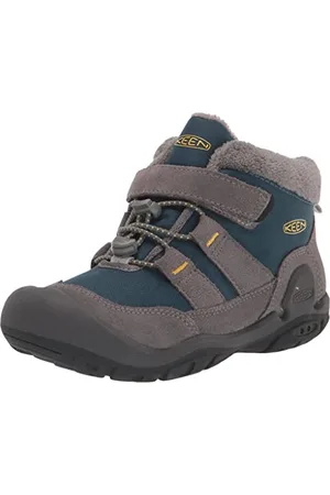 Keen Jungen Unisex Kinder Knotch Chukka-Stiefel, Stahlgrau blau Flügel blaugrün, 19 EU