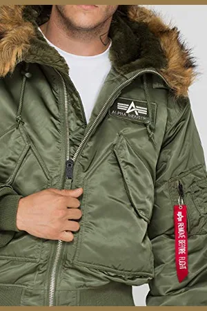 Alpha Industries 45P Hooded Bomberjacke für Herren
