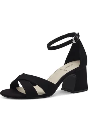 QS by s.Oliver Damen Sandalen mit Absatz mit verstellbarem Riemchen Elegant, (Black), 39