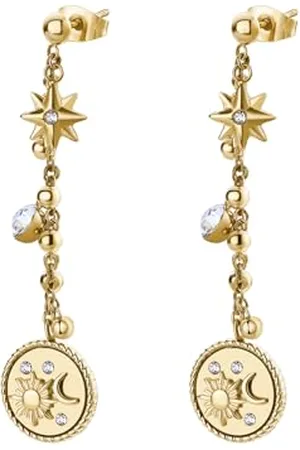 Brosway Ohrringe Frau mit Symbol Mond/Sonnenschein aus Edelstahl | Kollektion CHAKRA - BHKE147