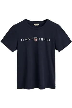 GANT Damen Reg Printed Graphic T-Shirt, , M EU
