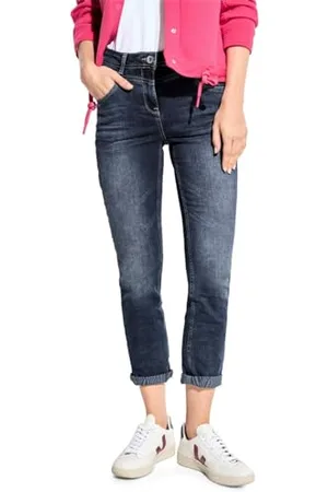 CECIL Damen B377576 High Waist Jeans, , 26W / 28L