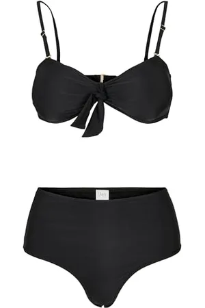 Urban classics Damen TB4111-Ladies High Waist Balcony Bikini-Set, Black, S