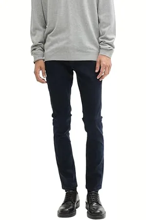 TOM TAILOR Herren 1043716 Troy Slim Fit Jeans mit Stretch, 10170-Blue Black Denim, 34W x 34L