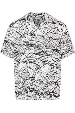 Urban classics Herren Hemd Viscose AOP Resort Shirt, lässiges Hemd für Männer, mit floralem Print, , XXL