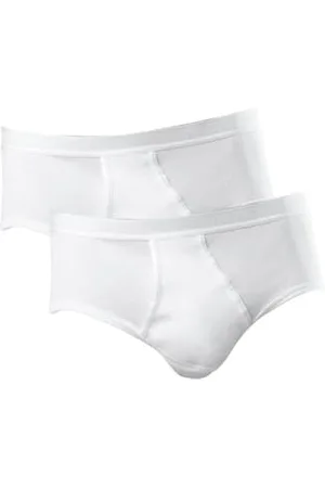 Schiesser Herren 2 Pack Sportslip Mit Eingriff - Original Feinripp Slip, , M EU