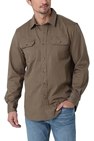 Wrangler Herren Long Sleeve Classic Woven Shirt Hemd mit Button-Down-Kragen, , Mittel