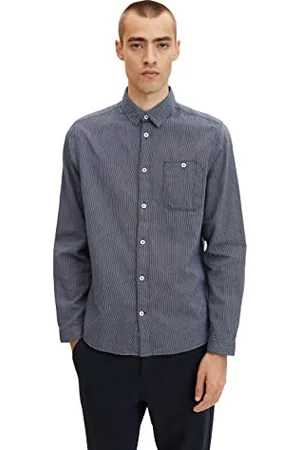 TOM TAILOR Herren Regular Fit Hemd mit Bio-Baumwolle
