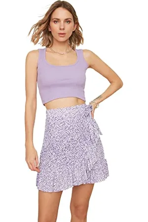 Trendyol Damen Schwungrad Gestrickter Rock. Skirt, , XS EU