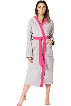 Ladeheid Damen Frottee Bademantel aus 100% Baumwolle LA40-191 ( , L)