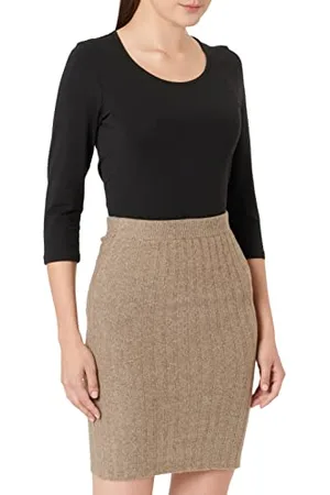 Pieces® Damen Pccava Rib Hw Knit Skirt Noos Bc, , S