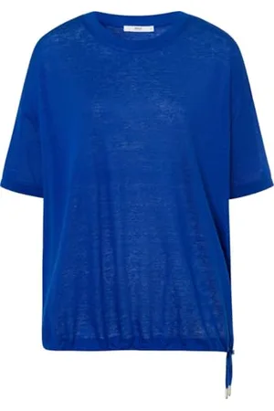 Brax Damen Style Candice Linen Single Jersey Solid T-Shirt, , 42