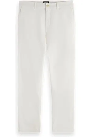 Scotch&Soda Herren Core - Drift Cotton-Blend Twill Chino Pants, 0001, 33W / 32L EU