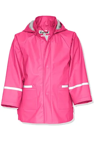 Playshoes Regenjacke Unisex Kinder Wind- und wasserdicht Regenmantel Regenbekleidung, pink, 80