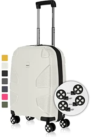 IMPACKT IP1 4-Rad Hartschalenkoffer aus recyceltem Material mit 6 Jahren Garantie; nachhaltiger Reisekoffer mit austauschbaren klick-Rollen; 67 cm, 3,5 kg, 73 Liter