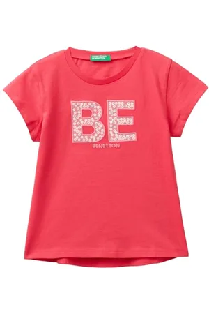 Benetton Mädchen 3i1xg10er T-Shirt, , 116 cm
