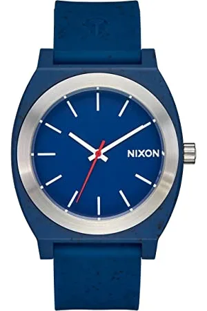 Nixon Herren Analog Quarz Uhr mit Silikon Armband A1361-5138-00
