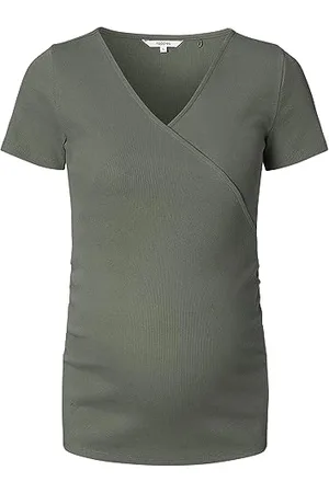 Noppies Damen Sanson Nursing Rib Top T-Shirt, Olive, M EU
