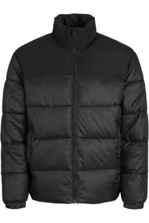 JACK & JONES Herren JJMOON Stand Collar Puffer PLS Pufferjacke, Black, 4XL