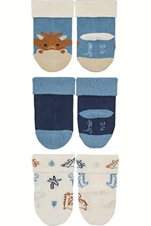 Sterntaler Baby-Jungen Söckchen 3er-Pack Drache Socken, , 15-16
