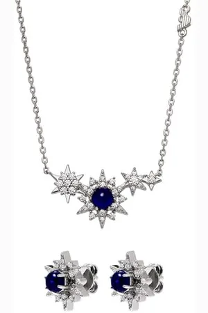 Emporio Armani Frauen Sterling Halskette und Ohrringe, Set