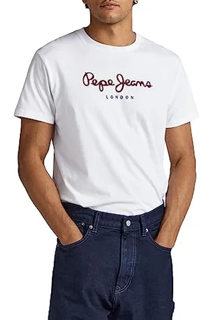 Pepe Jeans Herren Eggo Long T-Shirt, 800weiß, M