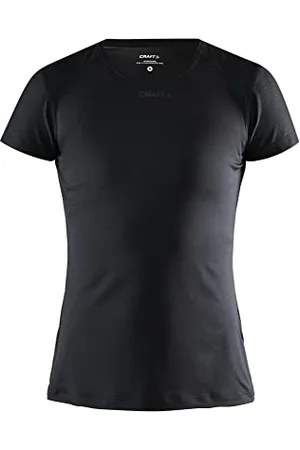 Craft ADV Essence SS Slim Tee W Sportshirt Damen XXL | Black | recyceltes Polyester | Funktionsshirt Damen für intensives Training | Mesh Details für Belüftung | Quick Dry T Shirt Damen