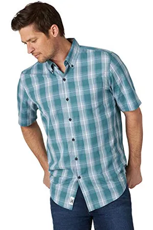 Wrangler Herren Zhesp3l Hemd mit Button-Down-Kragen, , XL