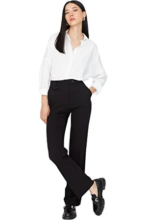 Trendyol Damen Trousers With Wide Leg Pants, , 38 EU