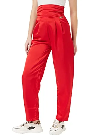 KENDALL + KYLIE KENDALL & KYLIE Damen K&K W HIGH Rise Satin Loose Pants KKW3712005 Hose, , L