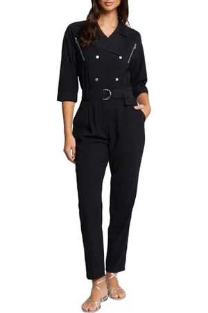 Morgan Langer Jumpsuit mit Gürtel 34