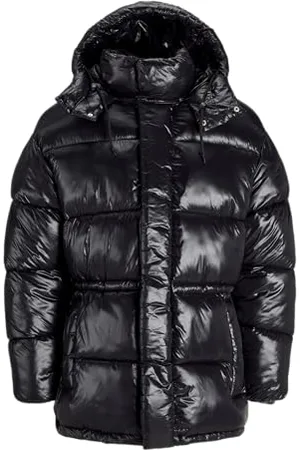 JACK & JONES JACK&JONES Herren JORGREENPOINT Hood Puffer Jacket Pufferjacke, Black, L
