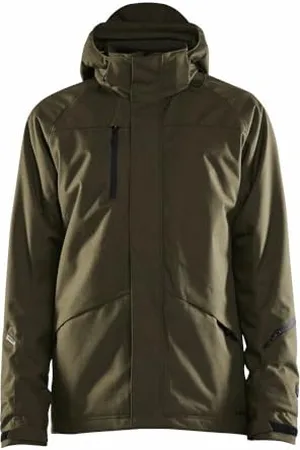 Craft MOUNTAIN PADDED Jacke Herren | XL | | Wattierte Winterjacke mit hohem Kragen | abnehmbare Kapuze | Schneefang im Bund | Wasserabweisend | Winddicht | Wanderjacke Herren