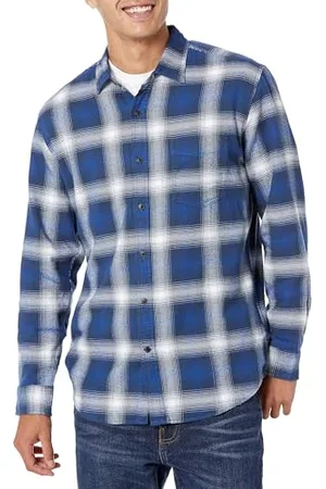 Amazon Herren Langarmhemd aus Flanell (in Übergröße erhältlich), , XS