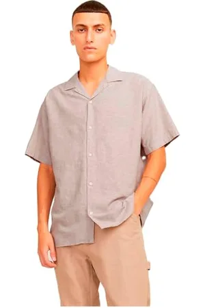 JACK & JONES Herren JJLINEN Resort Shirt SS Hemd12248594 , ,XS