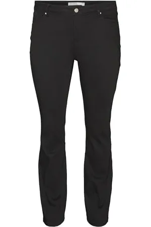VERO MODA Female Straight-Fit VMCFLASH Mid Rise Gerade geschnitten Jeans
