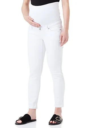 Noppies Maternity Damen Mila Over The Belly 7/8 Slim Jeans, Optical White-P175, 32