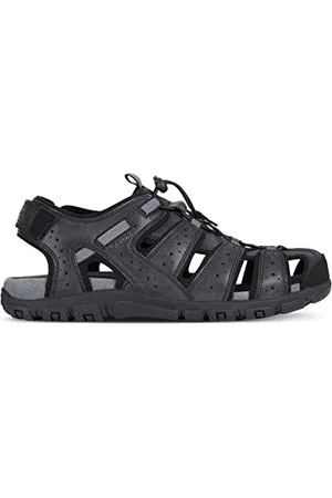 Geox Herren UOMO SANDAL STRADA B, Schwarz (Black C9999), 39 EU