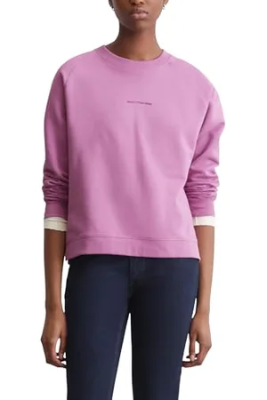 Marc O’ Polo Marc OߴPolo Denim Damen Sweatshirt aus Bio-Baumwolle Basic, Rosa , XS