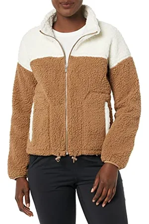Amazon Damen Sherpa-Fleecejacke mit Langem Reißverschluss, , XL