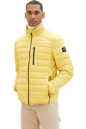 TOM TAILOR Herren Hybrid Steppjacke mit Stehkragen, , XXL