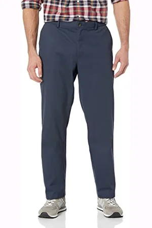 Amazon Herren Knitterarme Flatfront-Chinohose, Gerade Geschnitten, , 36W / 29L