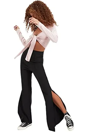 Trendyol Hose mit schwarzer Verkostung, , 38
