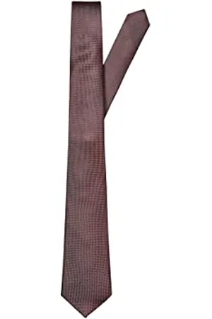 SELECTED Herren Slhnew Texture Tie 7cm Noos B Krawatte, Rum Raisin, Einheitsgr e EU