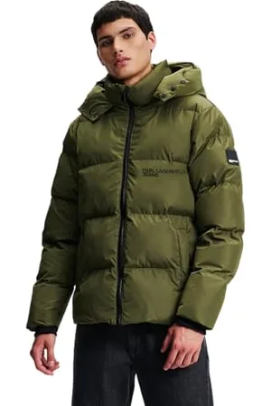Karl Lagerfeld Herren, Regelmässiger Puffer, Efeugrün, Gross