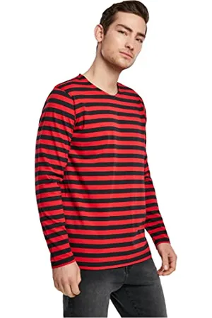 Urban classics Herren Regular Stripe LS T-Shirt, , M